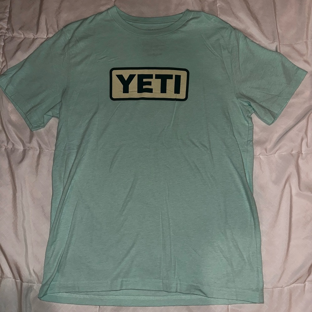 Yeti, Large, Mint Green Logo T-Shirt